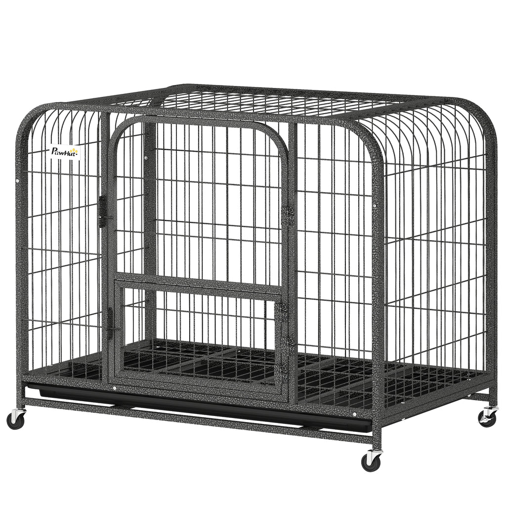 PawHut Heavy Duty Dog Crate 93x58x76cm Black
