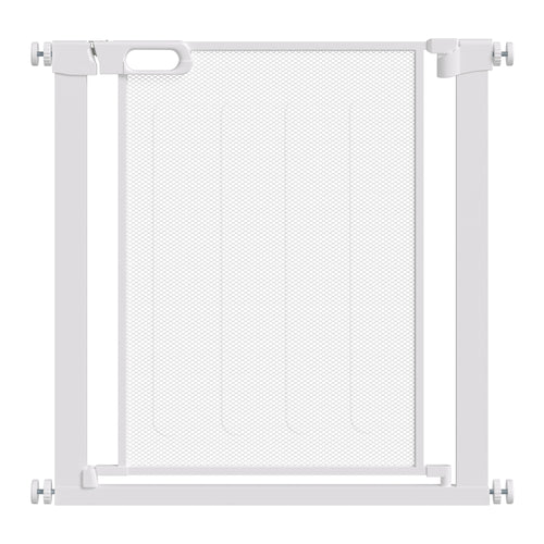 PawHut Auto Close Dog Safety Gate for Hallways Staircases 75-82cm White