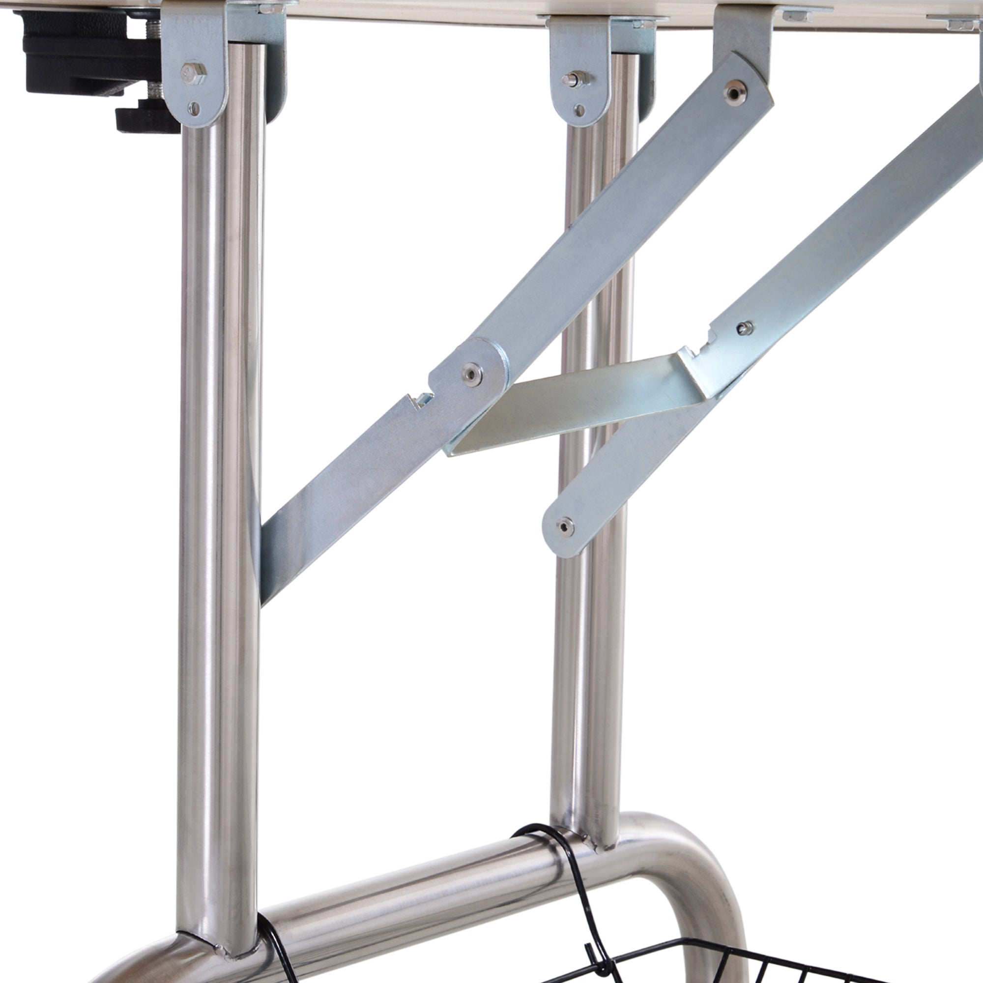 PawHut Foldable Dog Grooming Table with Adjustable Arm 107x60x170cm Blue