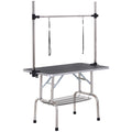 PawHut Dog Grooming Table Adjustable Height 107x60x170cm Black