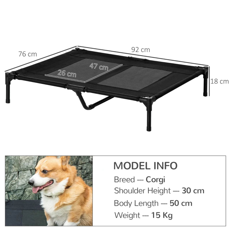 PawHut Large Raised Dog Bed Cat Elevated