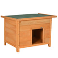 PawHut Wooden Dog House Water-resistant Elevated Pet House 82x58x58cm