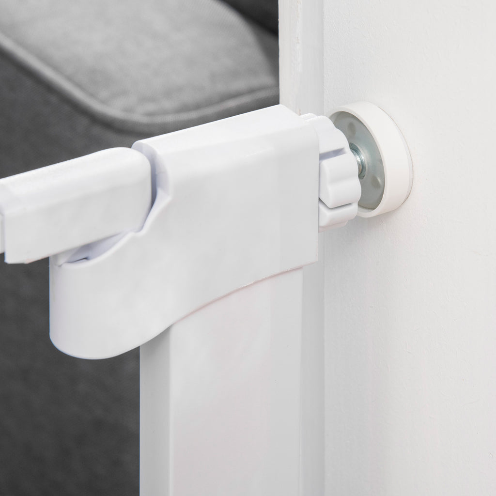 PawHut Auto Close Dog Safety Gate for Hallways Staircases 75-82cm White