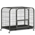 PawHut Heavy Duty Dog Crate 93x58x76cm Black
