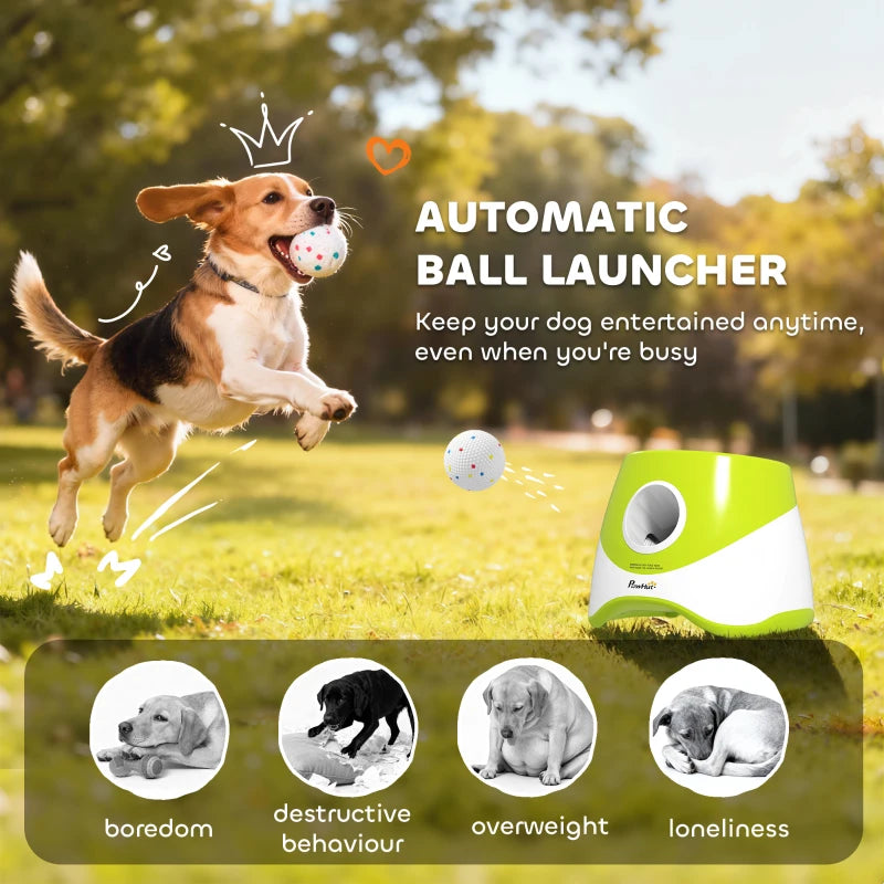 PawHut Automatic Dog Ball Launcher