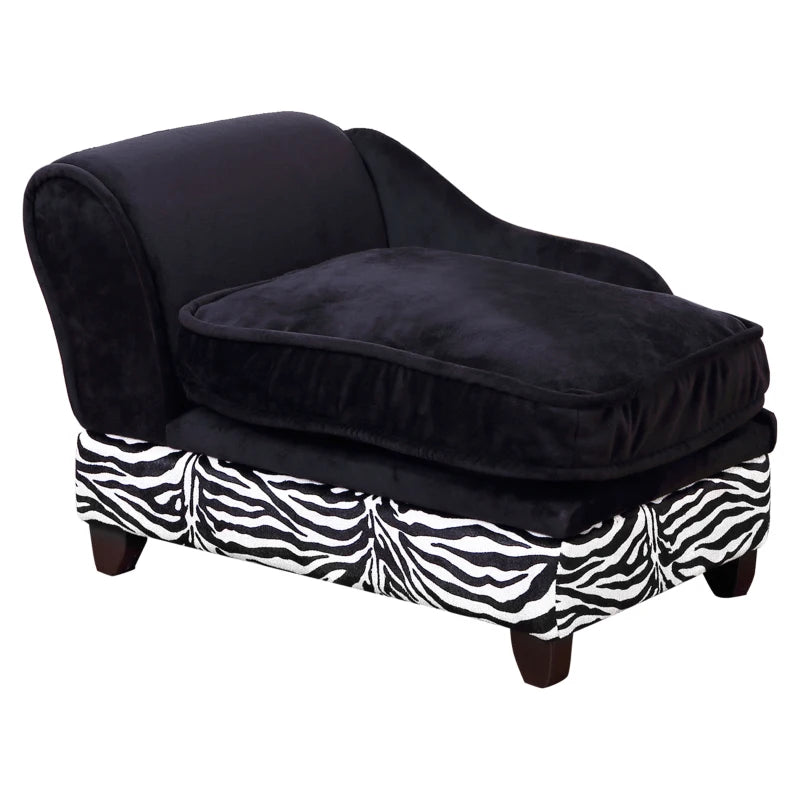PawHut Dog Sofa Bed, Cat Sofa with Hidden Under Seat Storage,