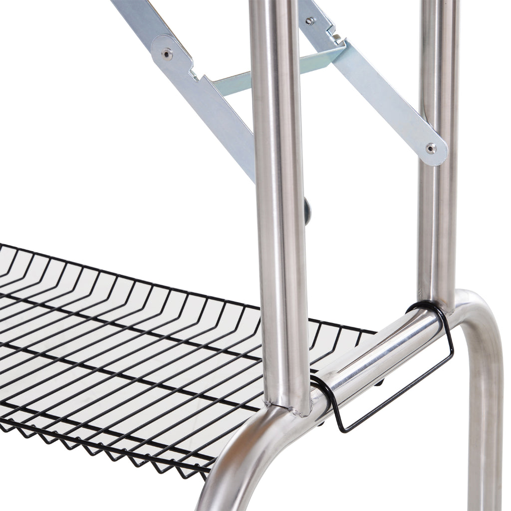 PawHut Foldable Dog Grooming Table with Adjustable Arm 107x60x170cm Blue